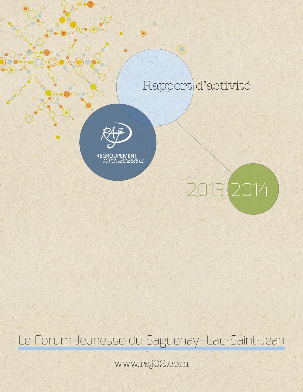 Graphisme Rapport annuel 2013-2014 RAJ-02