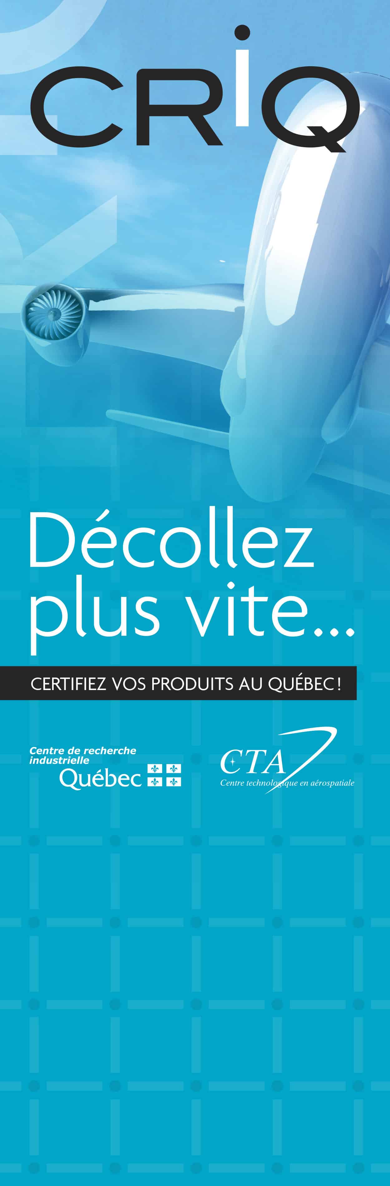 Graphisme d'une bannière pour le Centre de recherche industrielle du Québec